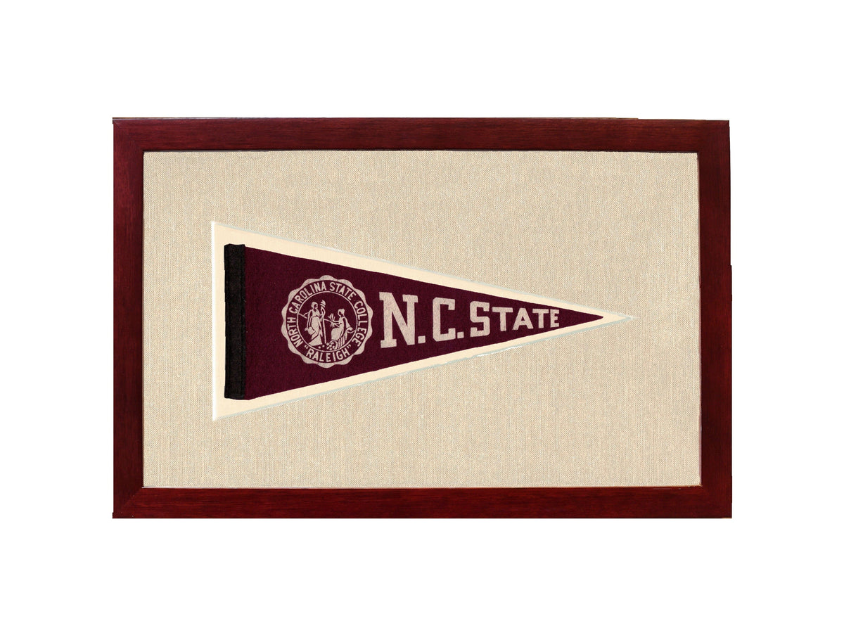 Americana Memories Vintage Pennants and Memorabilia Vintage NC State Pennant