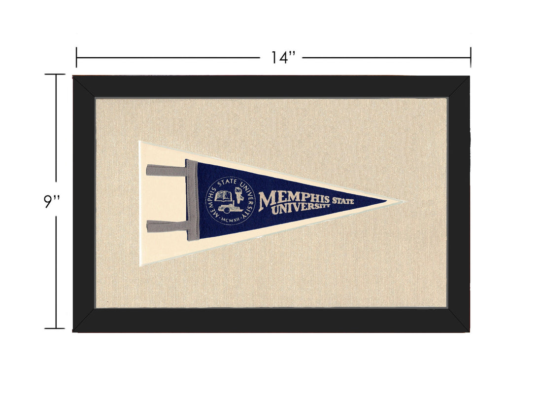 Americana Memories Vintage Pennants and Memorabilia Vintage Memphis State University Pennant