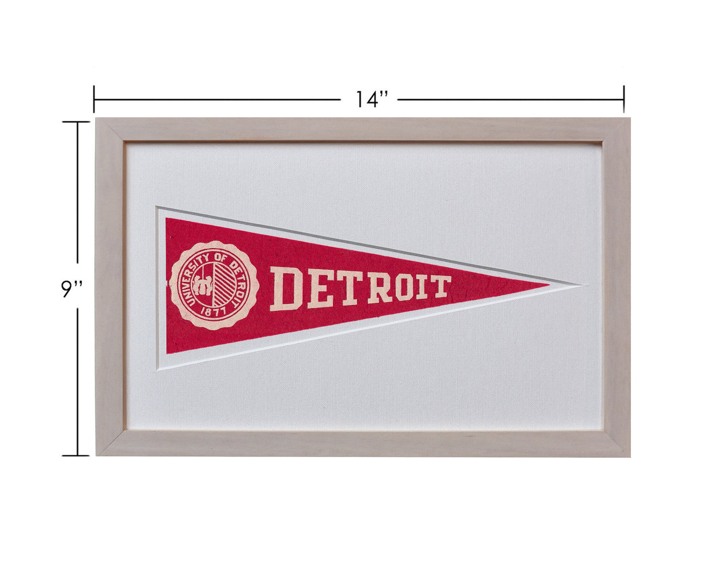 Vintage Detroit University Hormel Pennant
