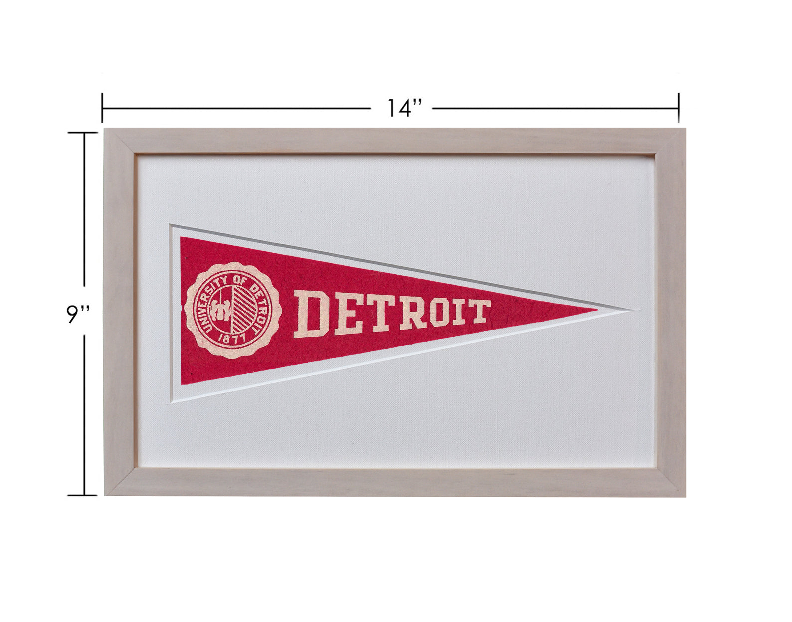 Americana Memories Vintage Detroit University Hormel Pennant