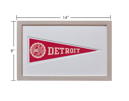 Vintage Detroit University Hormel Pennant