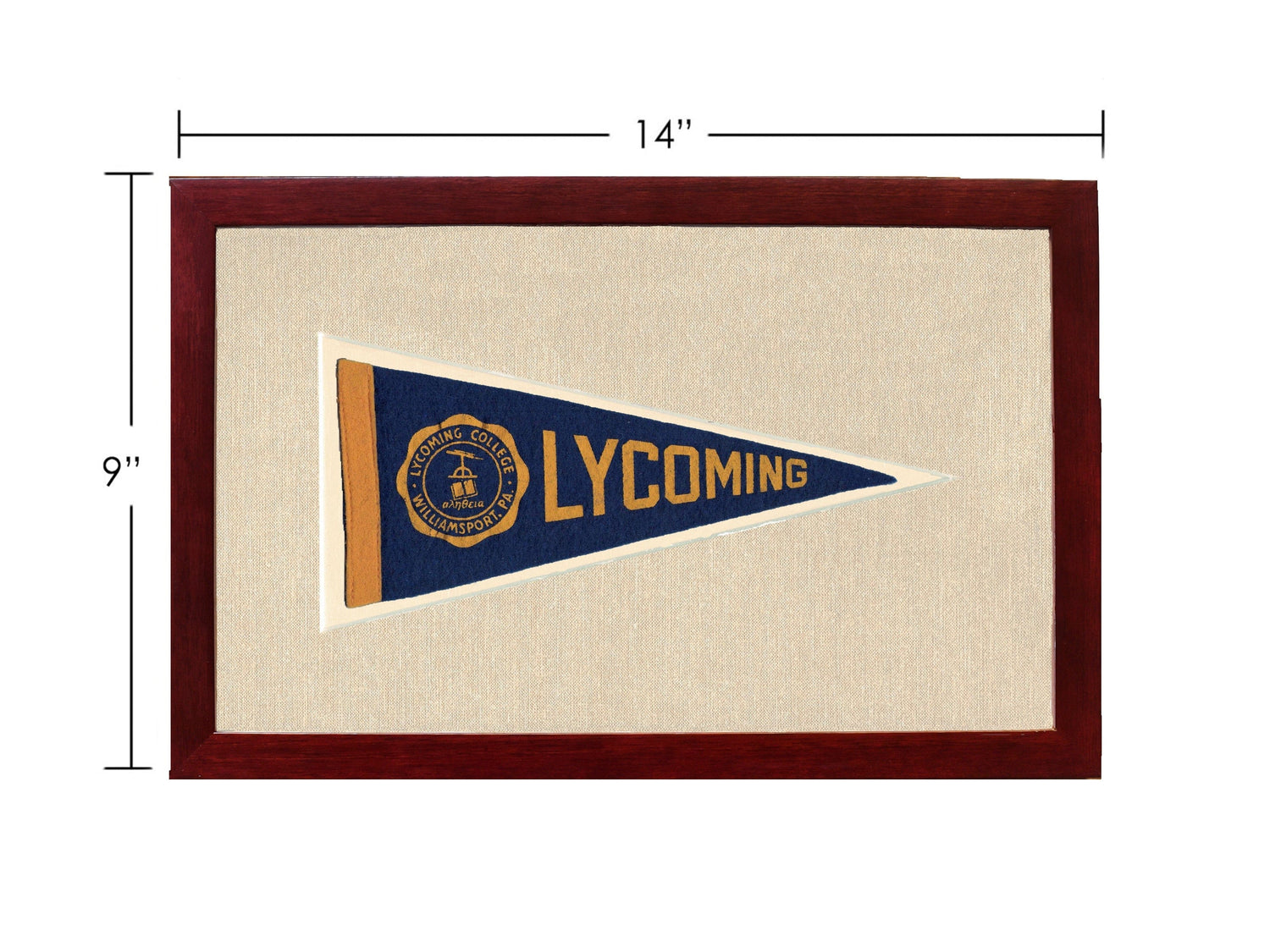 Americana Memories Vintage Pennants and Memorabilia Vintage Lycoming College Pennant