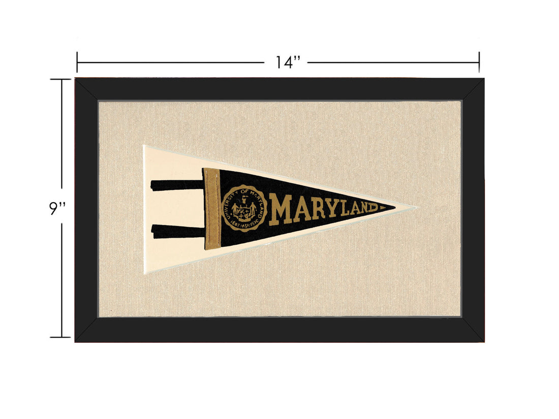 Vintage University of Maryland Pennant