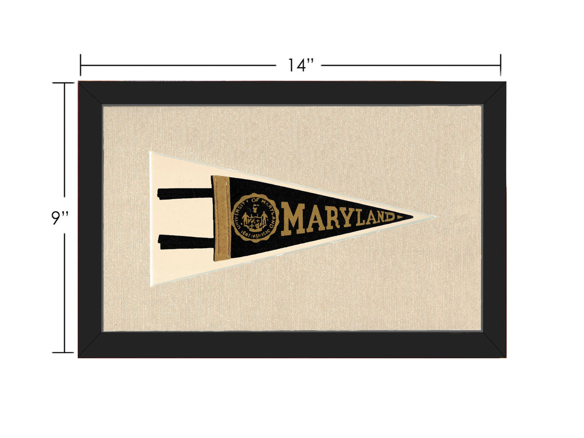 Vintage University of Maryland Pennant