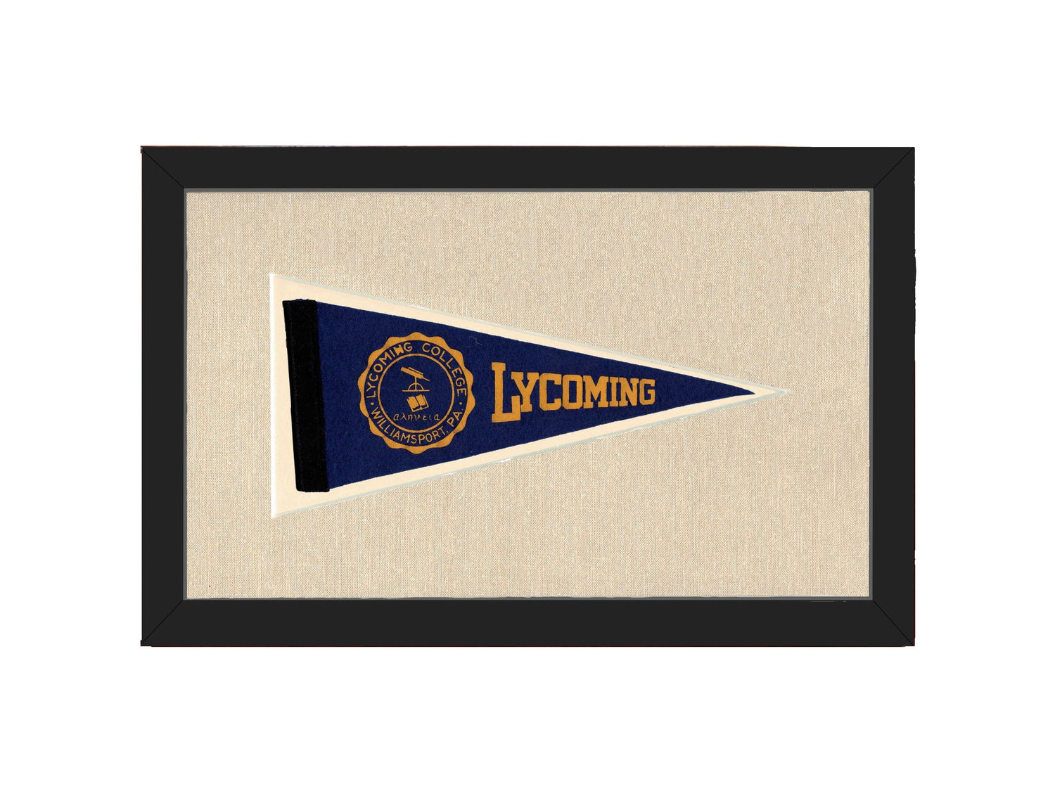 Americana Memories Vintage Pennants and Memorabilia Vintage Lycoming College Pennant