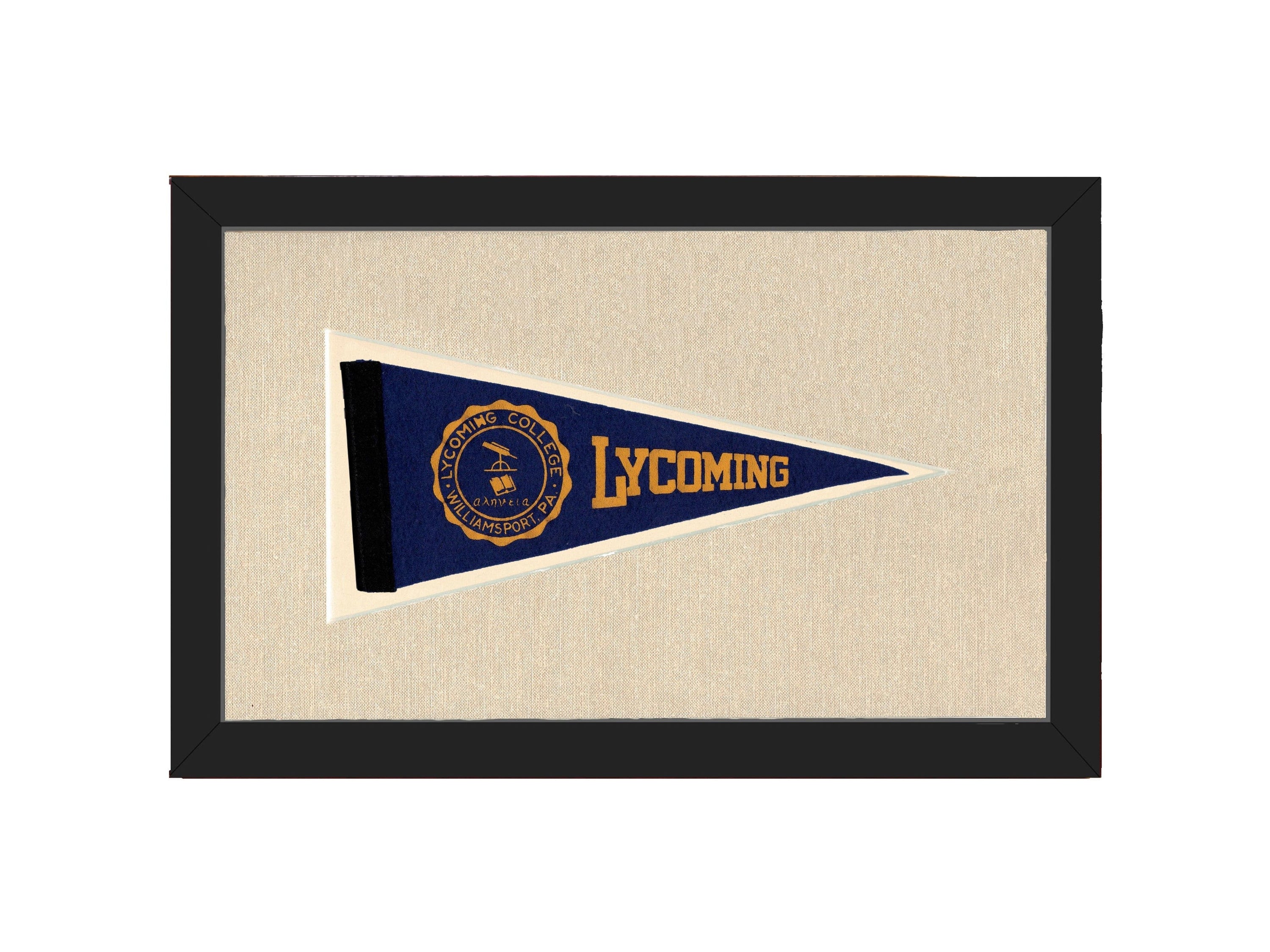Americana Memories Vintage Pennants and Memorabilia Vintage Lycoming College Pennant