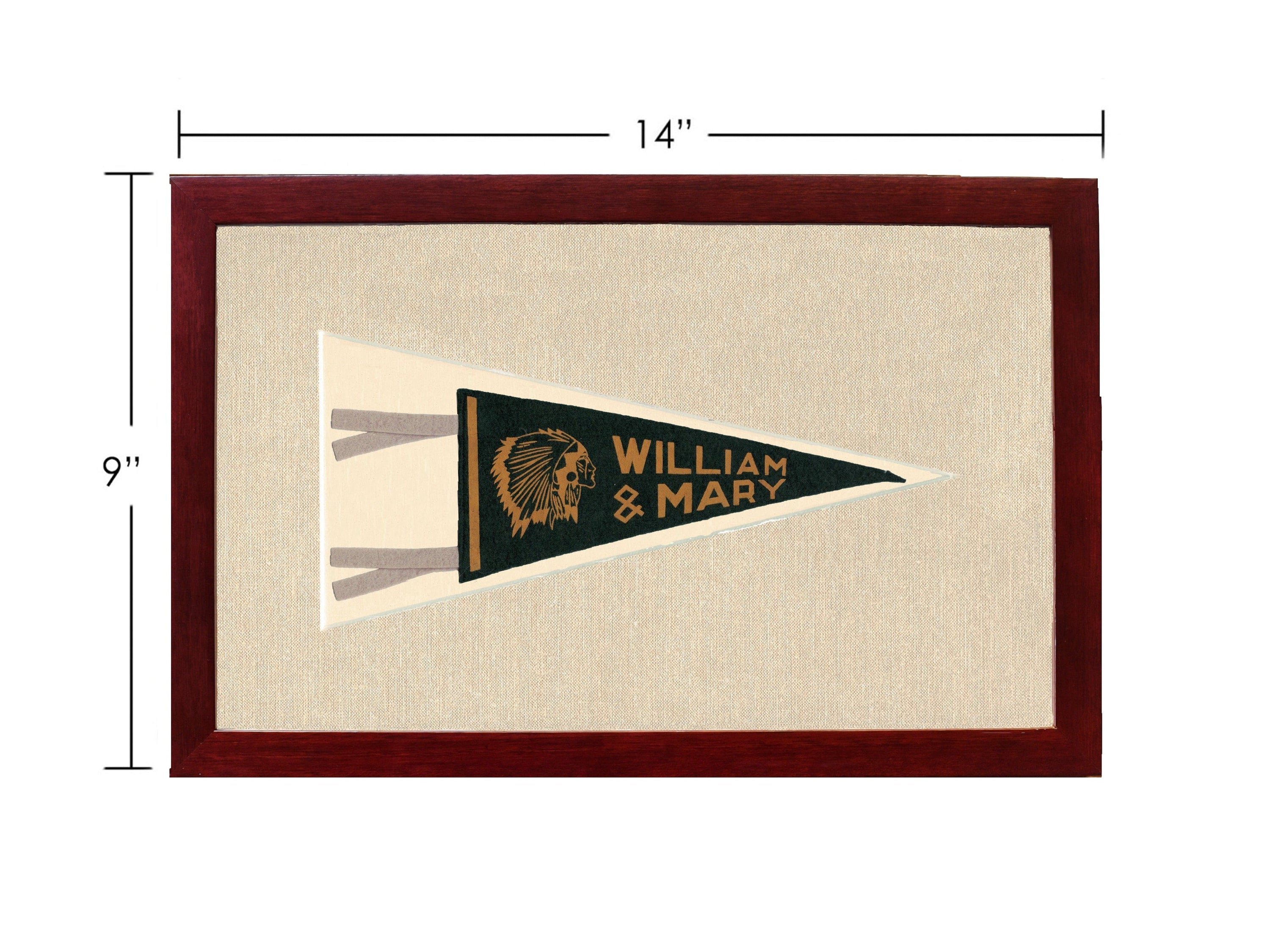 Americana Memories Vintage Pennants and Memorabilia Vintage William &amp; Mary College Pennant