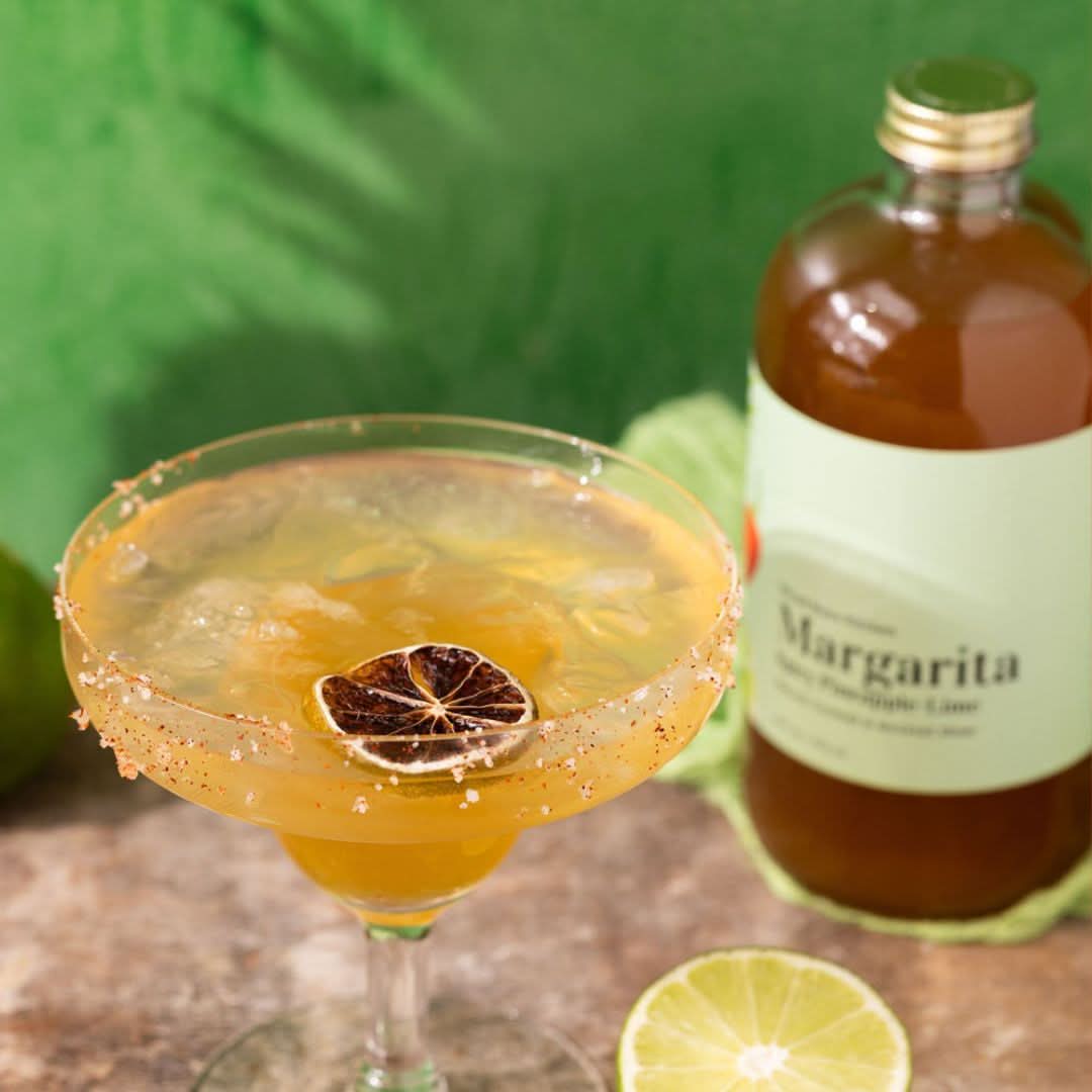Wood Stove Kitchen Cocktail and Drink Mixers Margarita Spicy Pineapple &amp; Lime Mixer, 16 fl oz