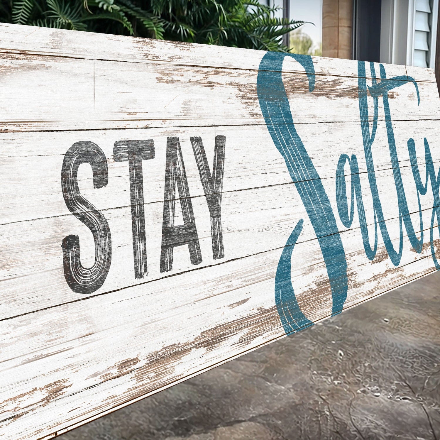 Tailored Canvases Canvas Stay Salty Coastal Sign VIII