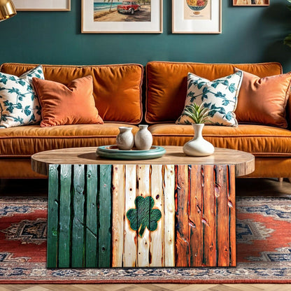 Tailored Canvases Canvas Irish Shamrock Glory Wooden Flag Wall Art