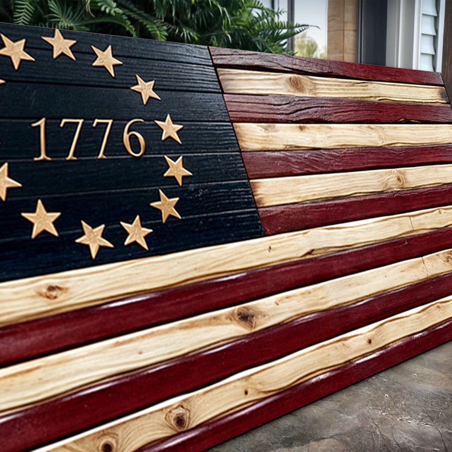 Tailored Canvases Canvas 1776 American Flag Wall Art