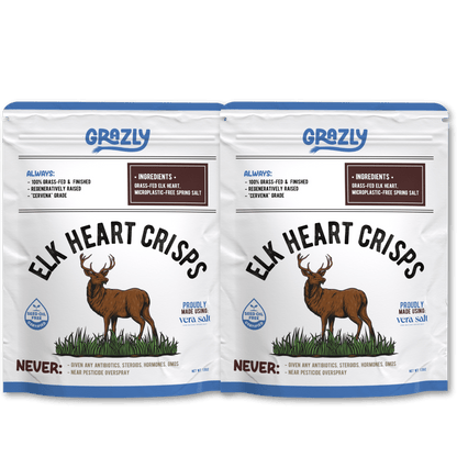 Elk Heart Crisps - 100% Grass-Fed/Finished