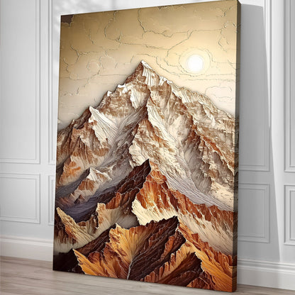 Tailored Canvases Canvas 3D Minimalist Mountain Wall Art