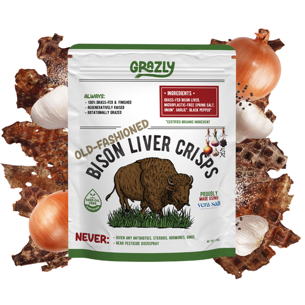 Bison Liver Crisps - 100% Grass-Fed/Finished - My American Goods