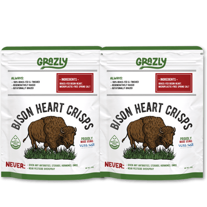 Bison Heart Crisps - 100% Grass-Fed/Finished
