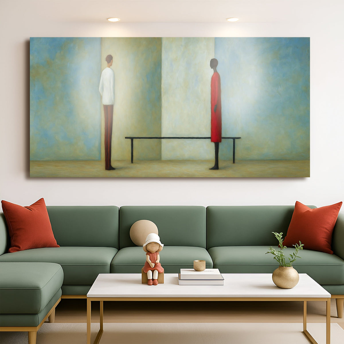 Tailored Canvases Canvas Confrontation Abstract Wall Art