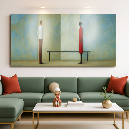 Tailored Canvases Canvas Confrontation Abstract Wall Art