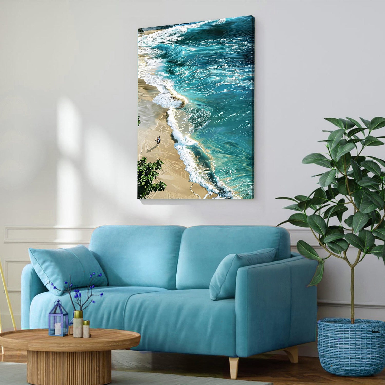Tailored Canvases Canvas Beachfront Painting Coastal Wall Art II