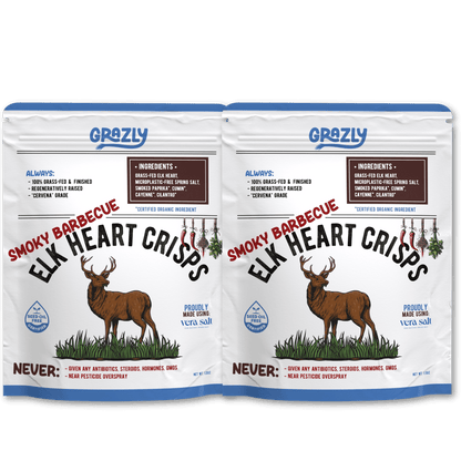 Elk Heart Crisps - 100% Grass-Fed/Finished