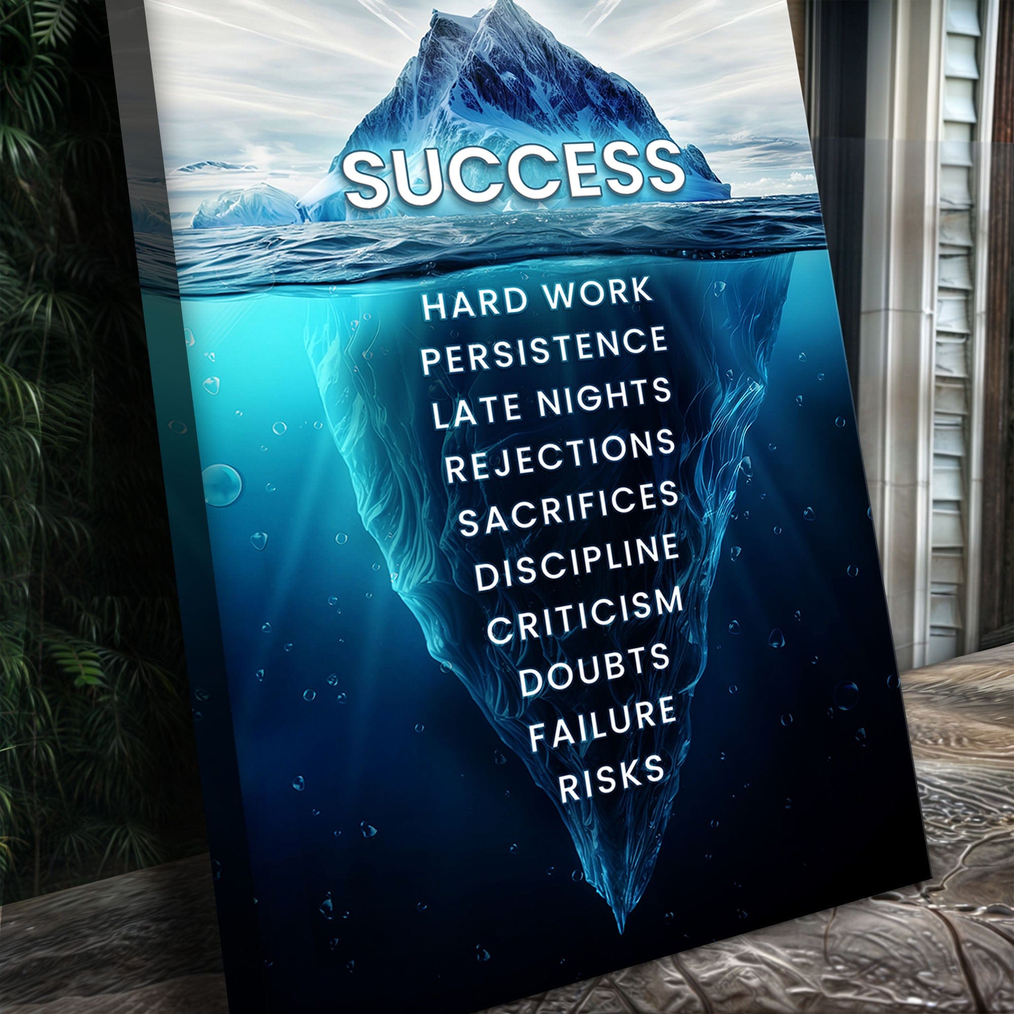 Tailored Canvases Canvas Success Motivational Wall Sign