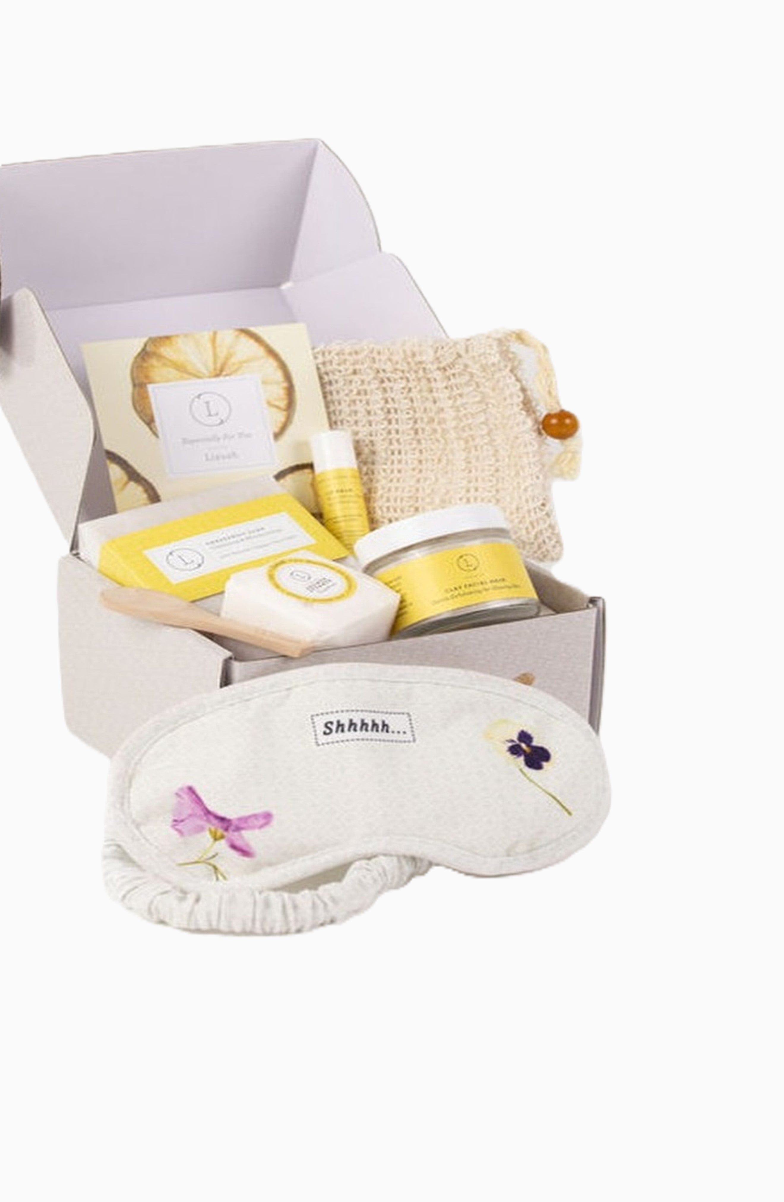 Lizush Citrus Gifts Natural Citrus Bath &amp; Body Skincare Set, A Thoughtful &amp; "Thinking of You" Gift