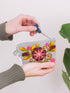 Sunset Floral Embroidered Coin Purse - My American Goods