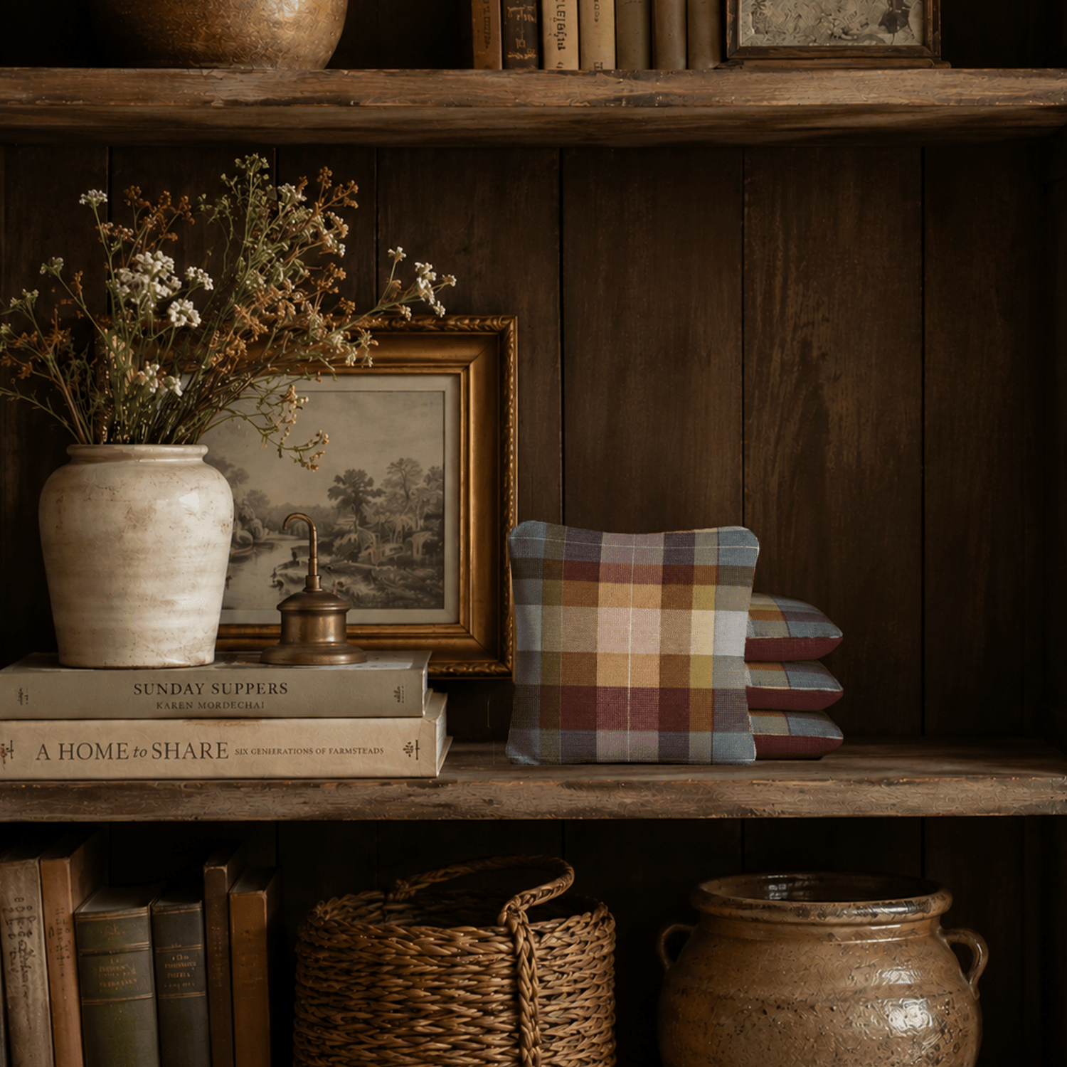 6-in Dual-Sided Cornhole Bags | Plaid Collection