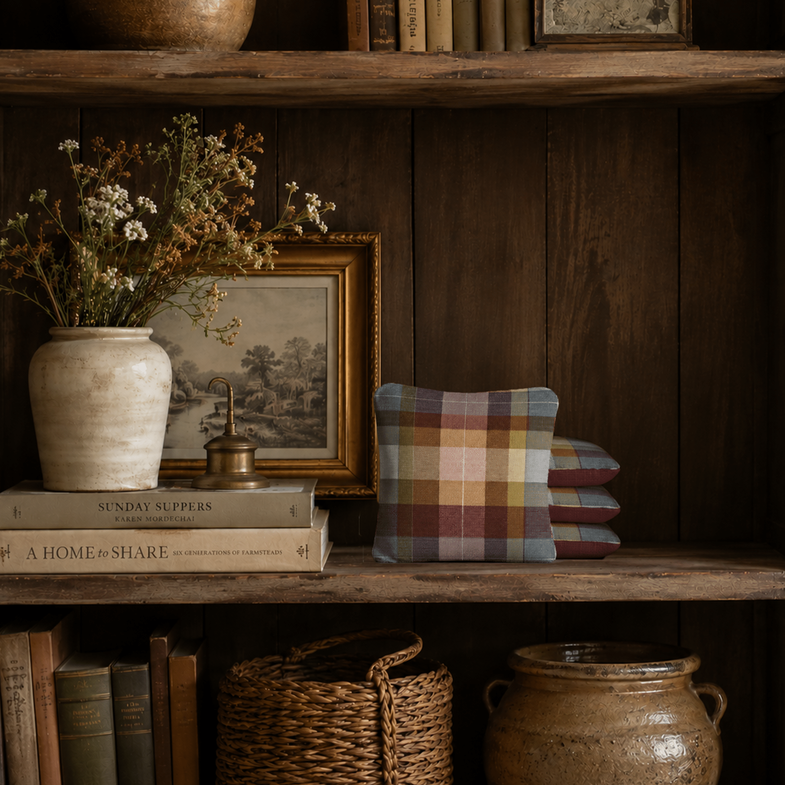 6-in Dual-Sided Cornhole Bags | Plaid Collection