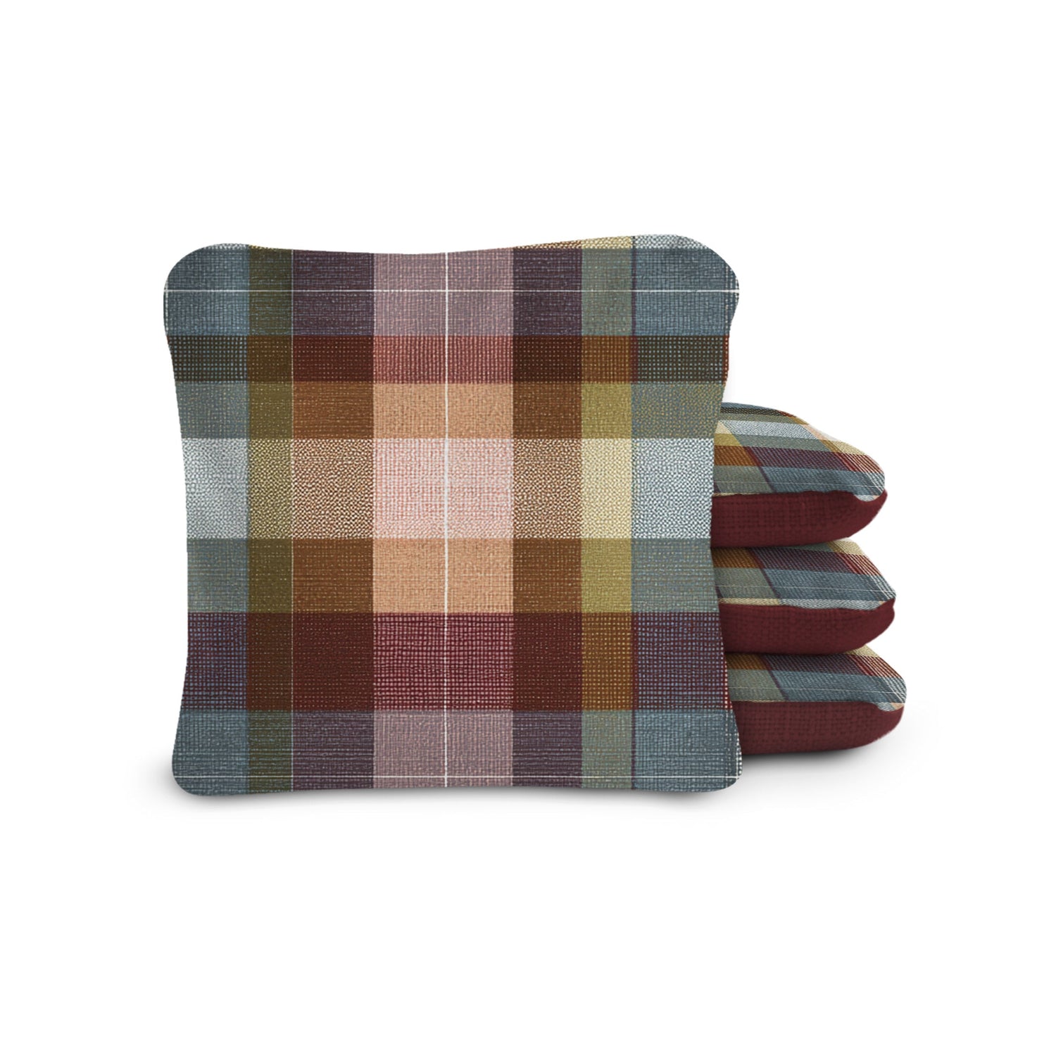 6-in Dual-Sided Cornhole Bags | Plaid Collection