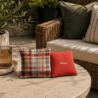 6-in Dual-Sided Cornhole Bags | Plaid Collection
