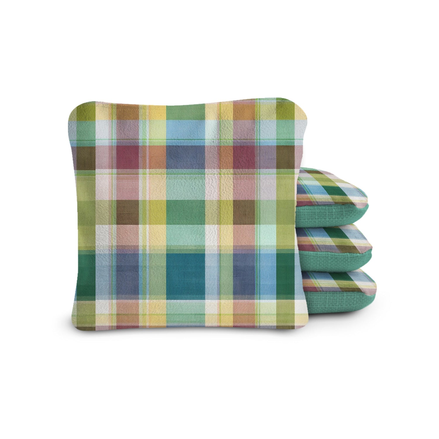 6-in Dual-Sided Cornhole Bags | Plaid Collection