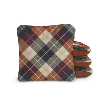6-in Dual-Sided Cornhole Bags | Plaid Collection
