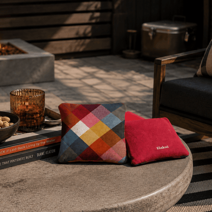 6-in Dual-Sided Cornhole Bags | Plaid Collection