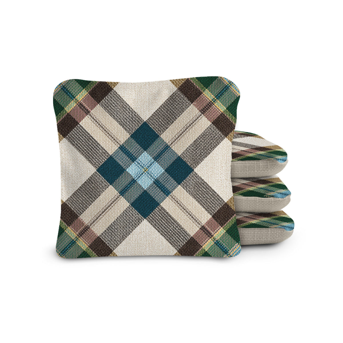 6-in Dual-Sided Cornhole Bags | Plaid Collection