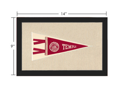Vintage Temple University Pennant