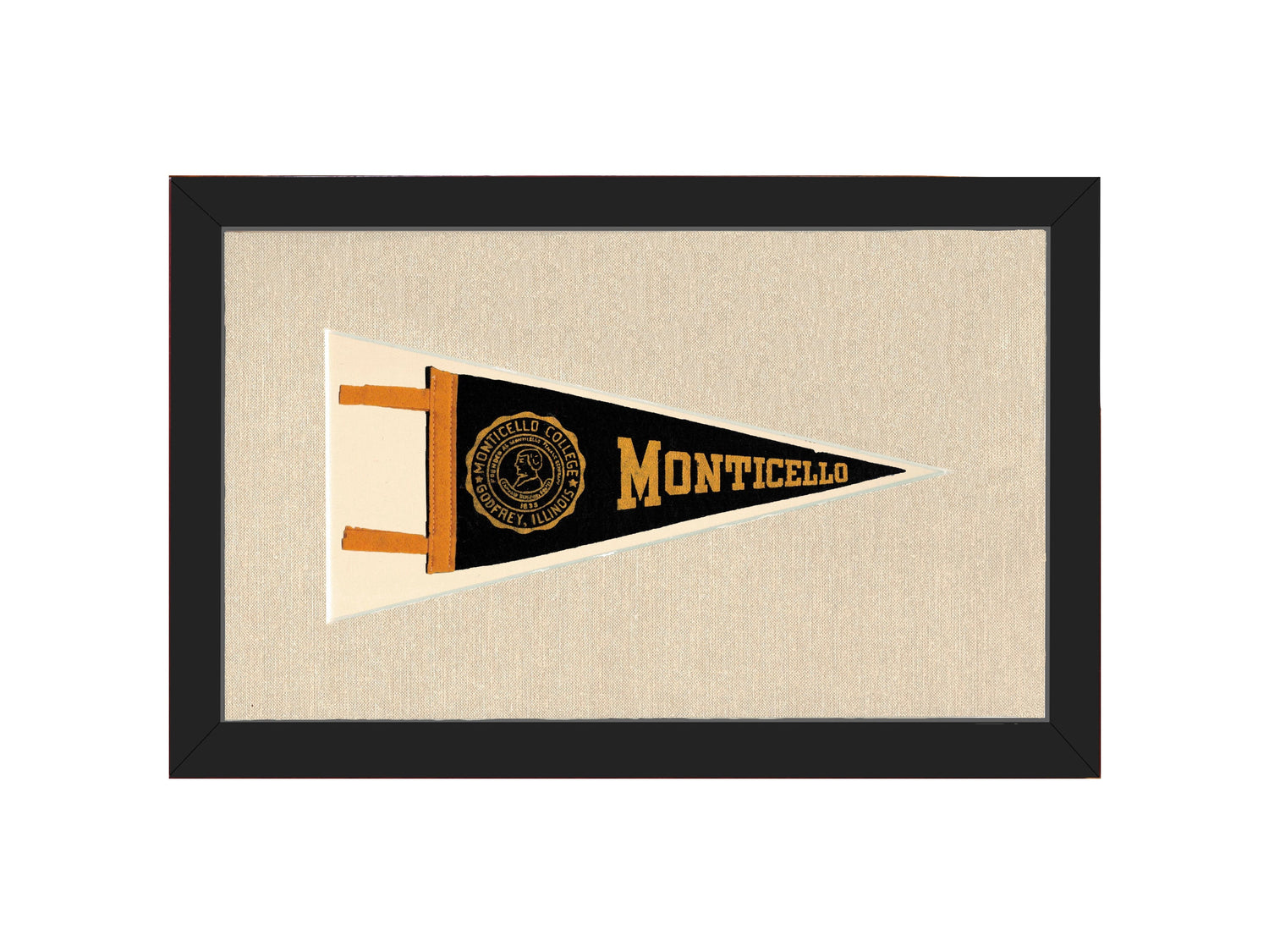 Vintage Monticello College Pennant