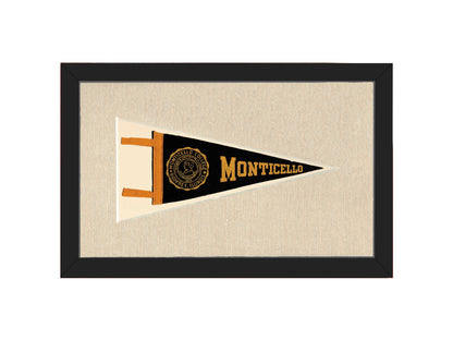 Vintage Monticello College Pennant