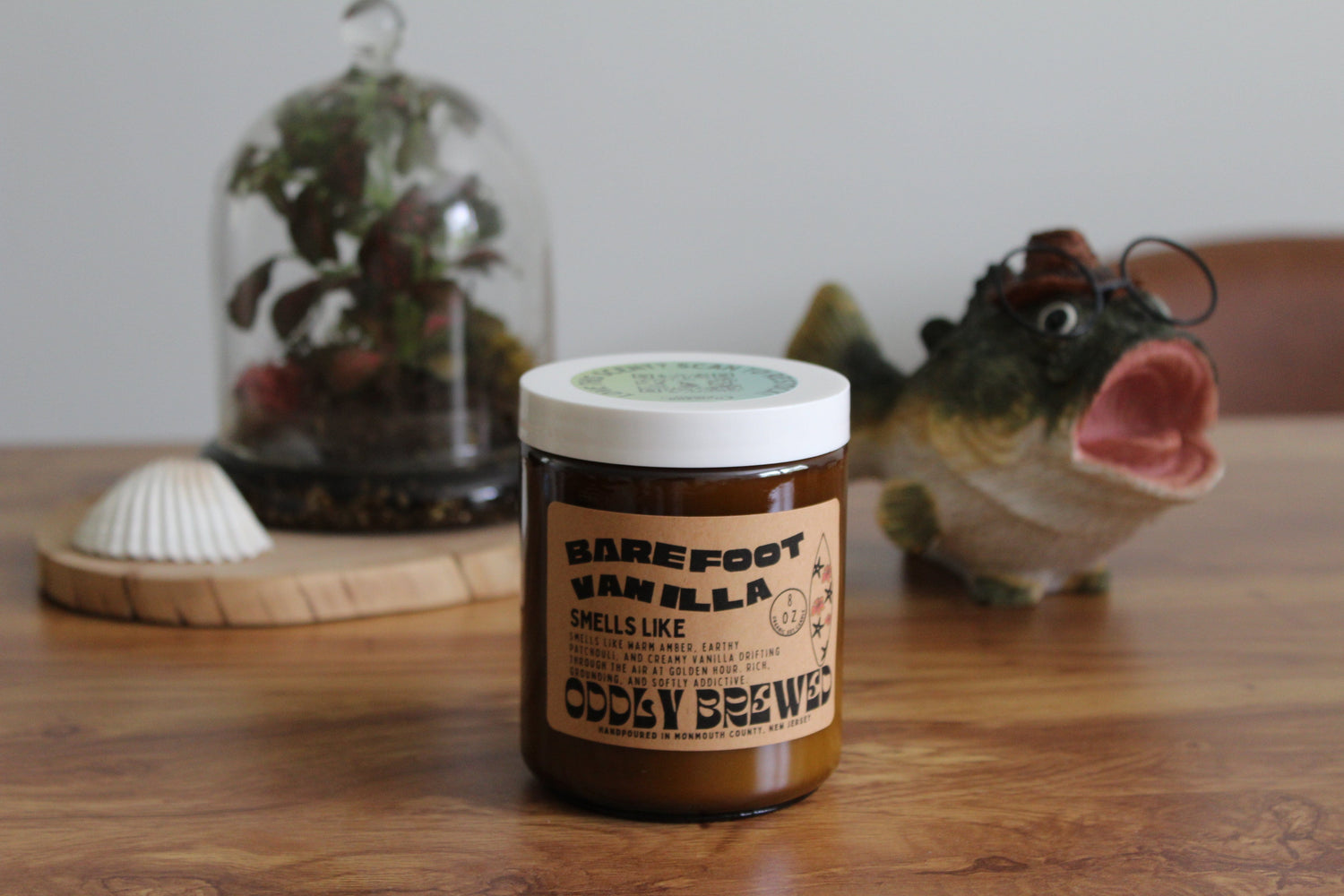Oddly Brewed Candles Barefoot Vanilla soy candle
