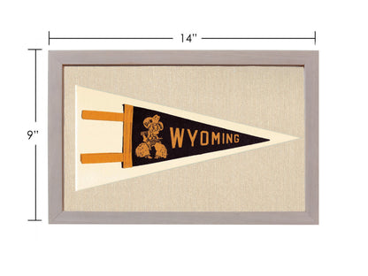 Vintage University of Wyoming Pennant