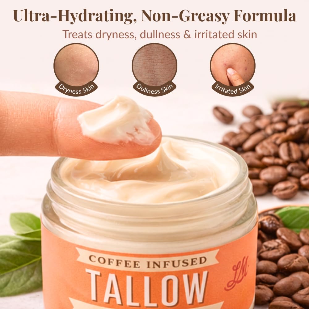 Tallow Eye Cream | Coffee Infused Under Eye Cream 2 oz