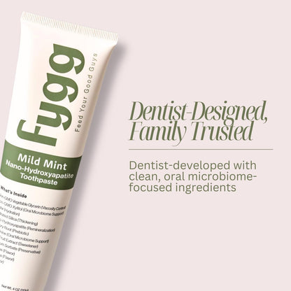 Nano-Hydroxyapatite Toothpaste with Prebiotics | Mild Mint