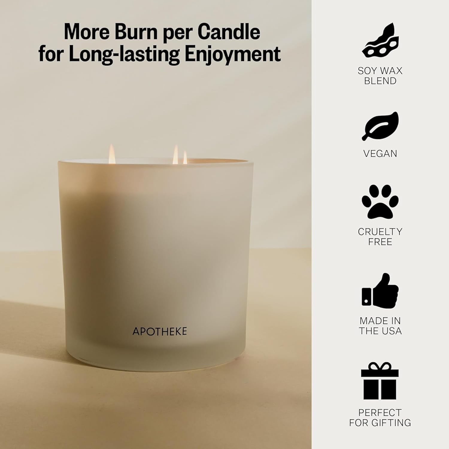 APOTHEKE 3-Wick Candles Fig and Olive Leaf 3-Wick Candle