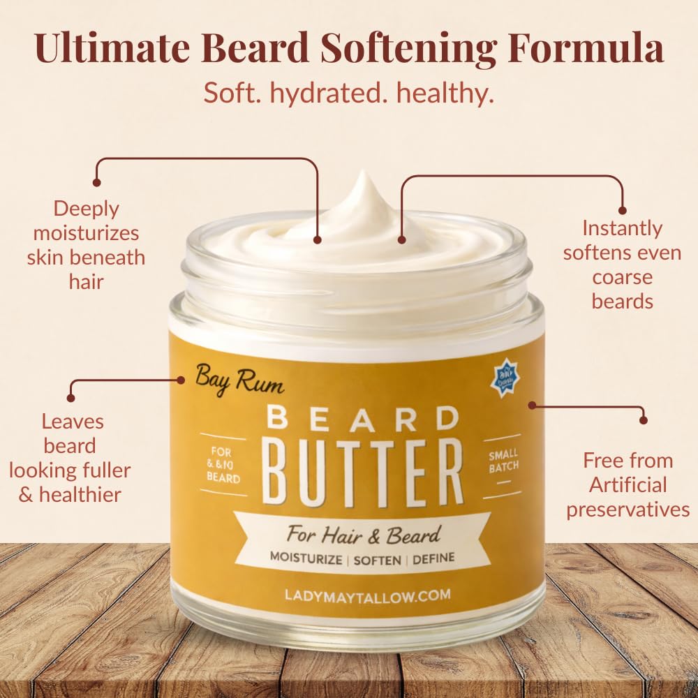 Bay Rum | Tallow Beard + Body Butter for Men
