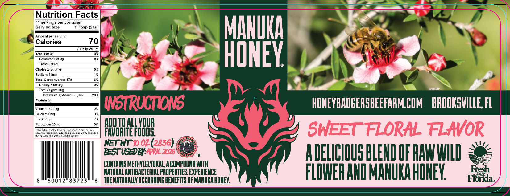 Manuka &amp; Raw Florida Honey - Allergy Blend image 3