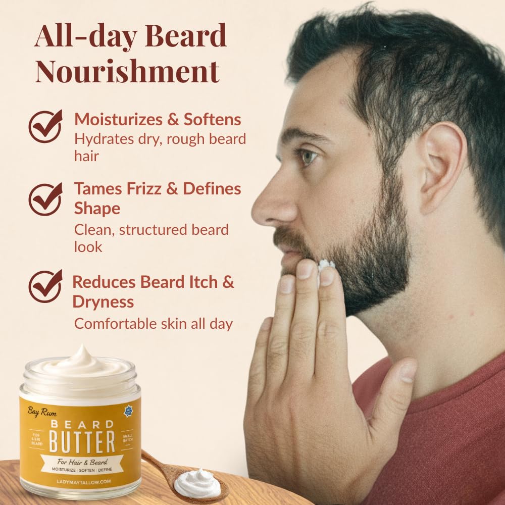 Bay Rum | Tallow Beard + Body Butter for Men