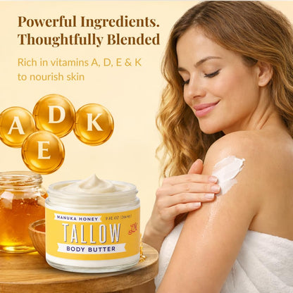 Lady May Tallow Body Cream/Lotion Manuka Honey &amp; Rosehip Tallow Body Butter