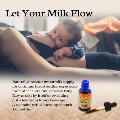 Let There Be Milk! Herbal Breastfeeding Supplement to Promote Healthy Breastmilk Production 1 oz. - My American Goods