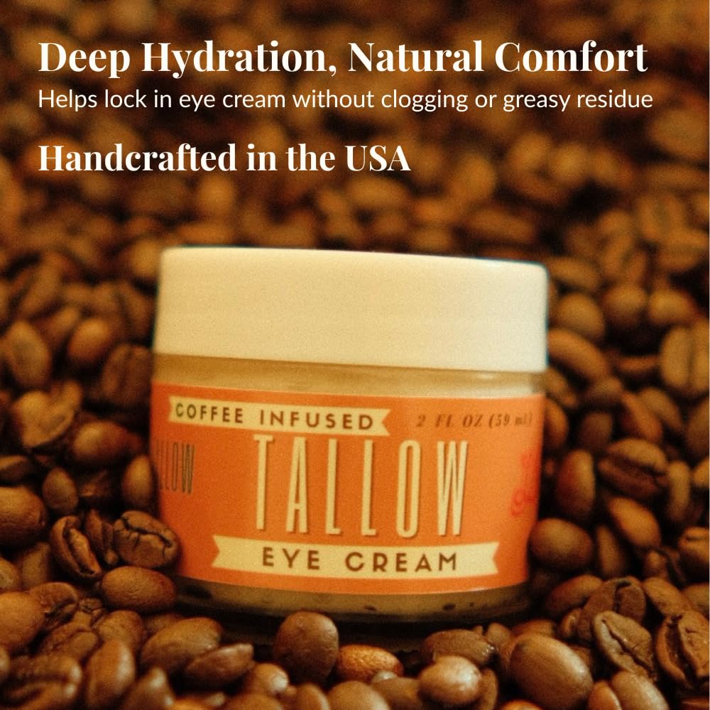 Tallow Eye Cream | Coffee Infused Under Eye Cream 2 oz