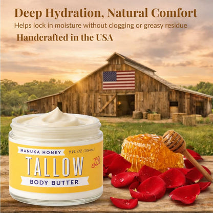 Lady May Tallow Body Cream/Lotion Manuka Honey &amp; Rosehip Tallow Body Butter