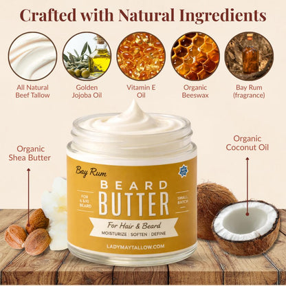 Bay Rum | Tallow Beard + Body Butter for Men